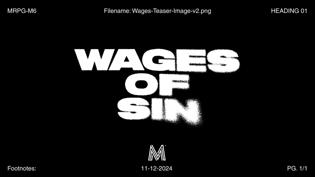 Teaser image of Tuesday Knight Games campaign, "Wages of Sin"